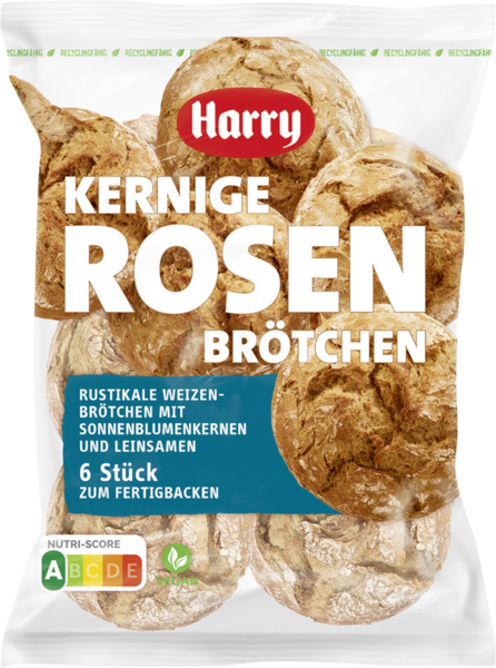 Harry Rosenbrötchen kernig 6 Stück Harry Rosenbrötchen kernig 6 Stück