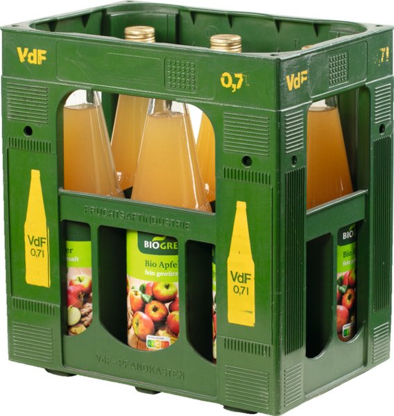 Biogreno Apfel-Ingwersaft 6/0,7l