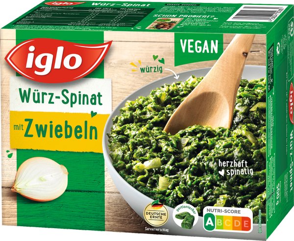 iglo Würz-Spinat Zwiebeln 500g