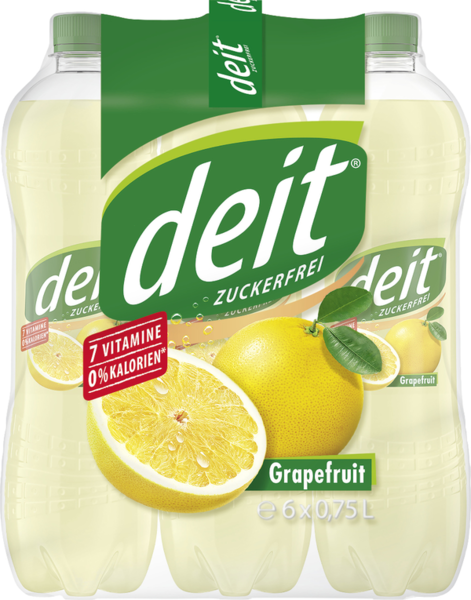 Deit Grapefruit zuckerfrei 6/0,75l