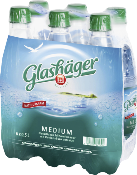 Glashäger Mineralwasser Medium 6/0,5l