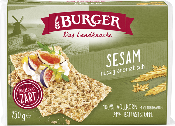 Burger Das Landknäcke Sesam 250g