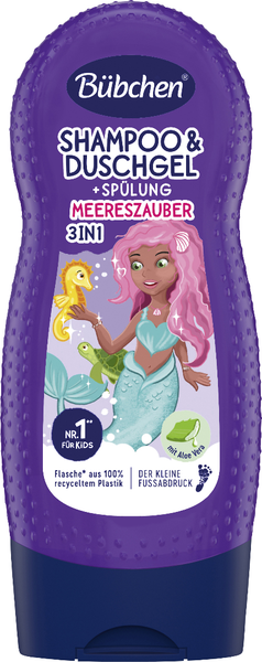 Bübchen Kids 3in1 Shampoo & Duschgel plus Spülung Meereszauber 230ml