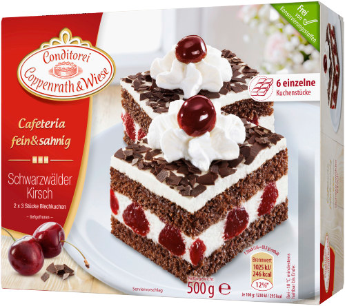 Conditorei Coppenrath & Wiese Cafeteria fein & sahnig Schwarzwälder-Kirsch 500g Conditorei Coppenrath & Wiese Cafeteria fein & sahnig Schwarzwälder-Kirsch 500g