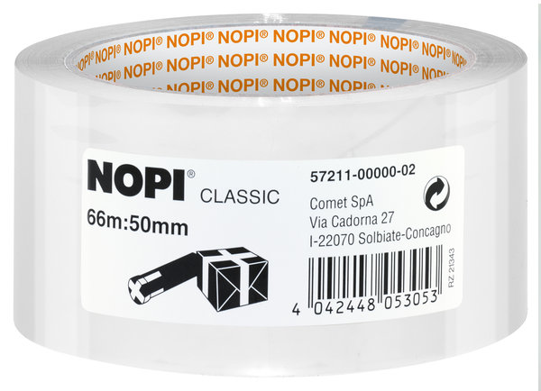 Tesa Nopi Verpackungsklebeband klar 66m x 50mm