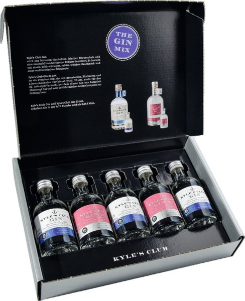 Kyle's Club Tasting-Box Gin 42% vol. 5x0,05l