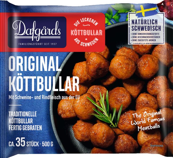 Dafgards Original Köttbullar Rind + Schwein 500g Dafgards Original Köttbullar Rind + Schwein 500g