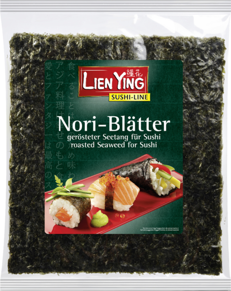 Lien Ying Nori-Blätter gerösteter Seetang 7 Blätter