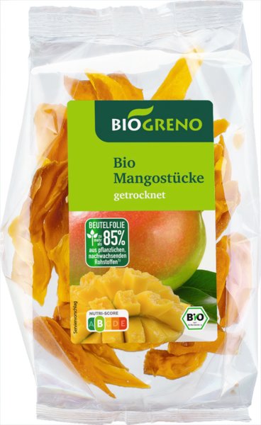 Biogreno Mangostücke getrocknet 100g Biogreno Mangostücke getrocknet 100g
