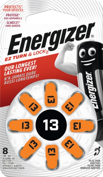 Energizer Hörgerätebatterie (13) 8 Stück