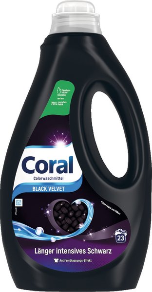 Coral Flüssigwaschmittel Black Velvet 23 Waschladungen Coral Flüssigwaschmittel Black Velvet 23 Waschladungen