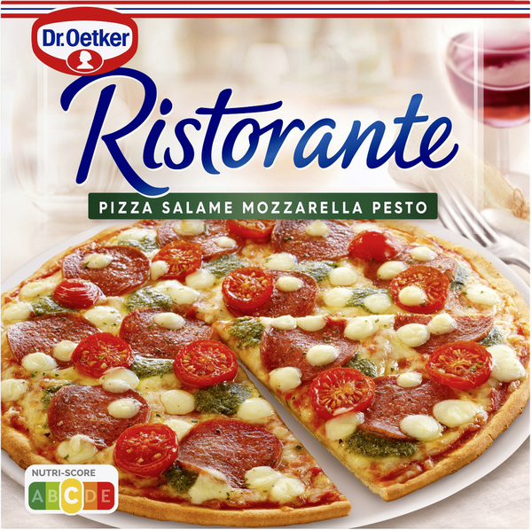 Dr.Oetker Ristorante Pizza Salame Mozzarella Pesto 360g Dr.Oetker Ristorante Pizza Salame Mozzarella Pesto 360g