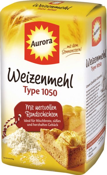 Aurora Weizenmehl Type 1050 1kg