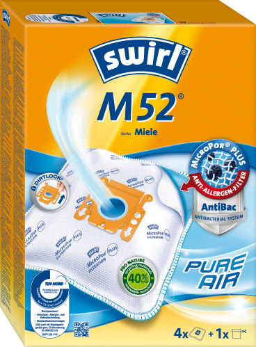 Swirl Staubsaugerbeutel M52 4 Stück Swirl Staubsaugerbeutel M52 4 Stück
