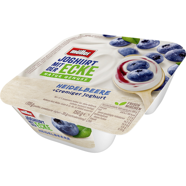 Müller Joghurt mit der Ecke Heidelbeere 150g