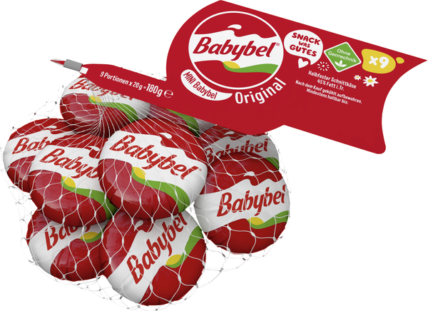 Babybel Mini 45% Fett i. Tr. 9x20g Babybel Mini 45% Fett i. Tr. 9x20g