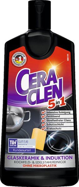 Ceraclen 3in1 Glaskeramik Reiniger & Pfleger 200ml Ceraclen 3in1 Glaskeramik Reiniger & Pfleger 200ml
