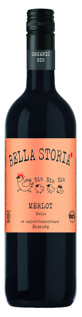 Italienischer Bio Merlot Rotwein trocken 0,75l