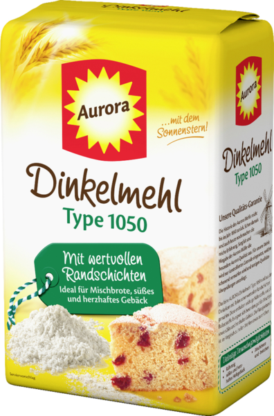 Aurora Dinkelmehl Type 1050 1kg Aurora Dinkelmehl Type 1050 1kg