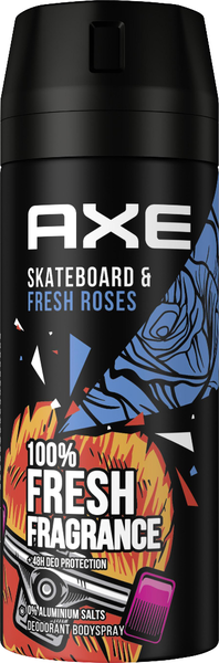 Axe Bodyspray Skateboard & Fresh Rose 150ml Axe Bodyspray Skateboard & Fresh Rose 150ml