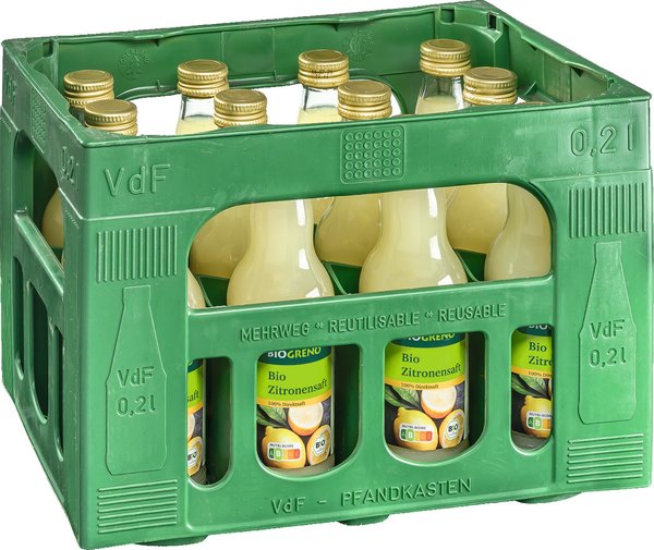 Biogreno Zitronensaft 12/0,2l Biogreno Zitronensaft 12/0,2l
