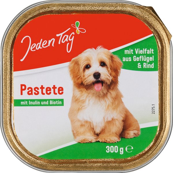 Jeden Tag Pastete mit Vielfalt aus Geflügel & Rind 300g