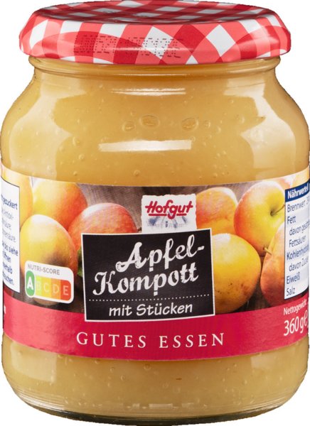 Hofgut Apfelkompott mit Stücken 370ml
