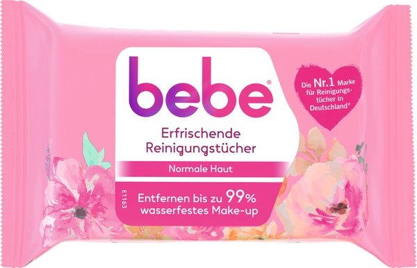 bebe Erfrischende Reinigungstücher für normale Haut 25 Stück