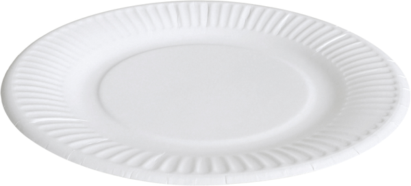 Pappteller 19cm Weiß