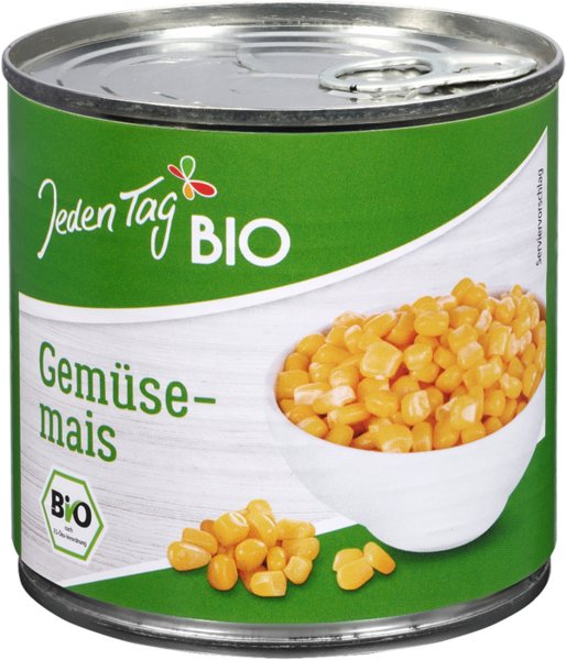 Jeden Tag Bio Gemüsemais 340g