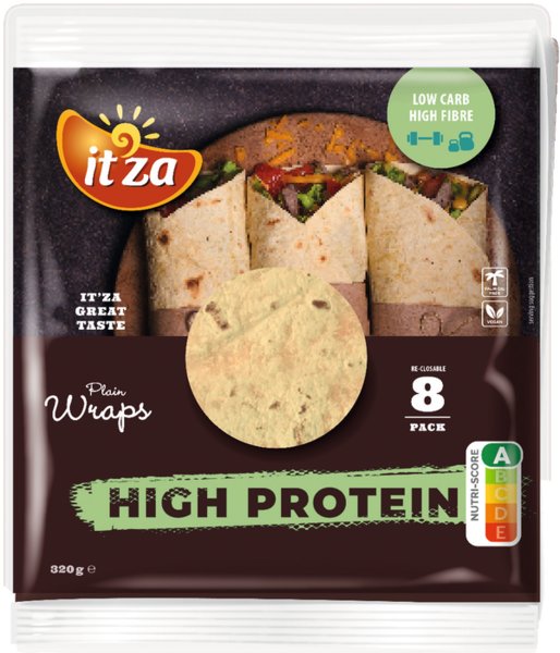 itza High Protein Medium Wraps 8 Stück 320g