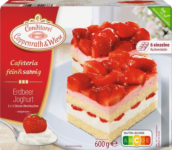 Conditorei Coppenrath & Wiese Cafeteria fein & sahnig Erdbeer Joghurt 600g Conditorei Coppenrath & Wiese Cafeteria fein & sahnig Erdbeer Joghurt 600g