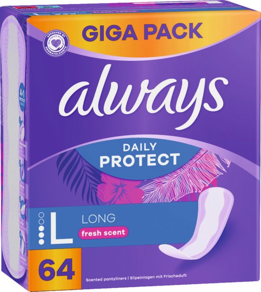 Always Daily Slipeinlagen Protect Long 64 Stück