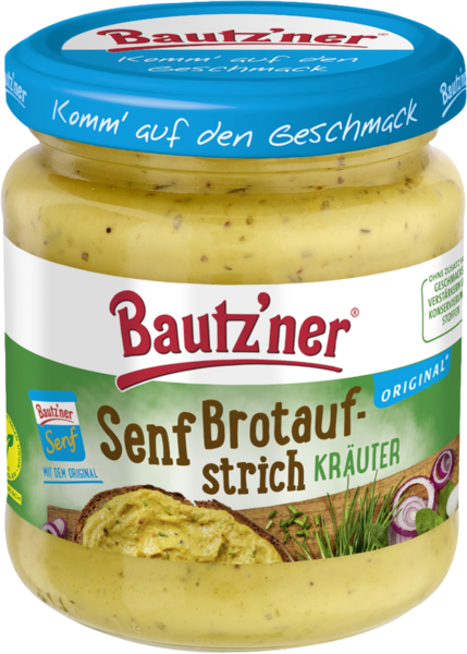 Bautz'ner Senf Brotaufstrich Gartenkräuter 200ml Bautz'ner Senf Brotaufstrich Gartenkräuter 200ml