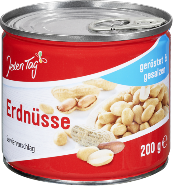 Jeden Tag Erdnüsse geröstet & gesalzen 200g Jeden Tag Erdnüsse geröstet & gesalzen 200g