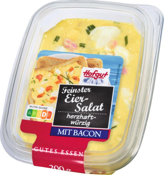 Hofgut Feinster Eiersalat mit Bacon 200g Hofgut Feinster Eiersalat mit Bacon 200g