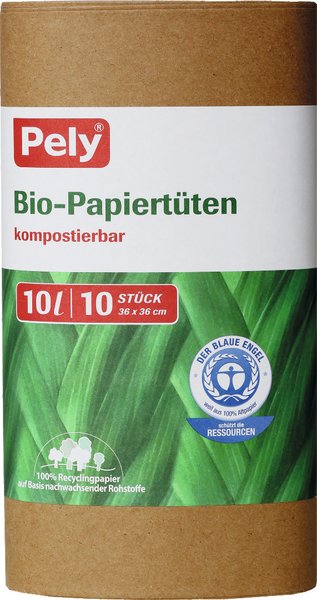 Pely Bio-Papiertüten 10l 10 Stück