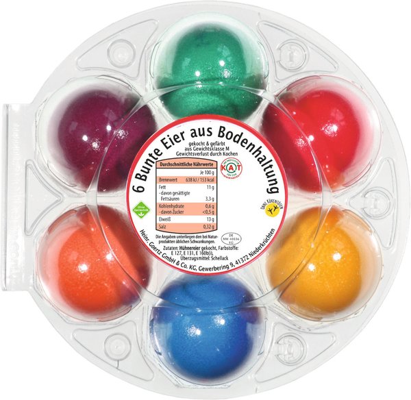Gutshof Bunte Eier Intensiv Bodenhaltung 6 Stück