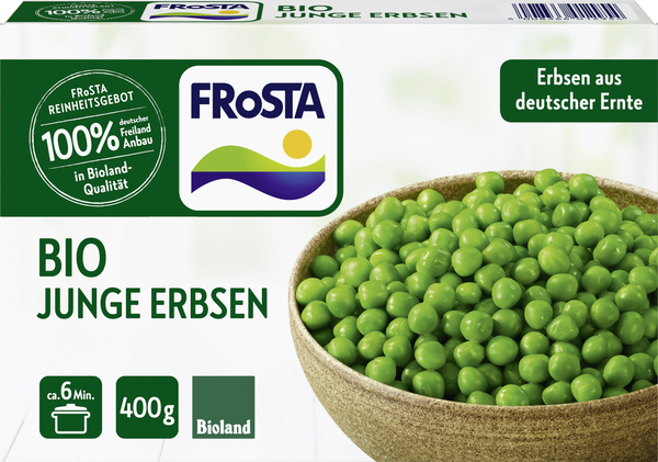 Frosta Bioland Junge Erbsen 400g
