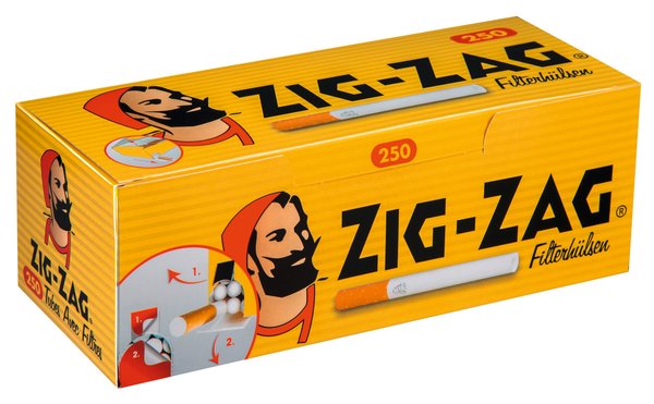 Zig-Zag Zigaretten-Hülsen 250 Stück Zig-Zag Zigaretten-Hülsen 250 Stück