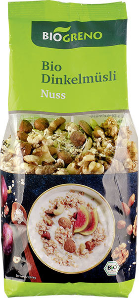 Biogreno Dinkelmüsli Nuss 425g Biogreno Dinkelmüsli Nuss 425g