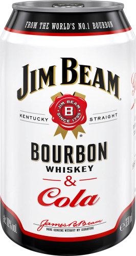 Jim Beam Bourbon Whiskey & Cola 10% vol. 0,33l