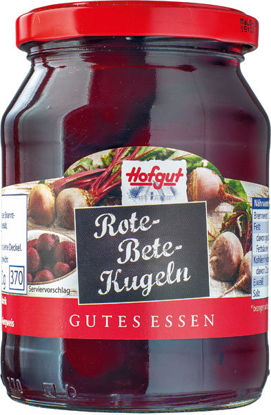Hofgut Rote-Bete-Kugeln 370ml Hofgut Rote-Bete-Kugeln 370ml