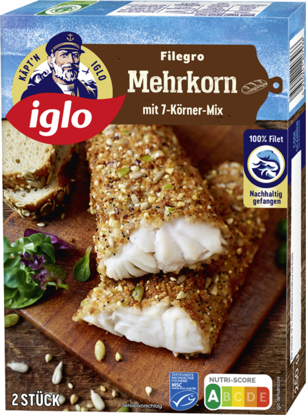iglo Filegro Mehrkorn Panade mit 7-Körner-Mix 250g iglo Filegro Mehrkorn Panade mit 7-Körner-Mix 250g