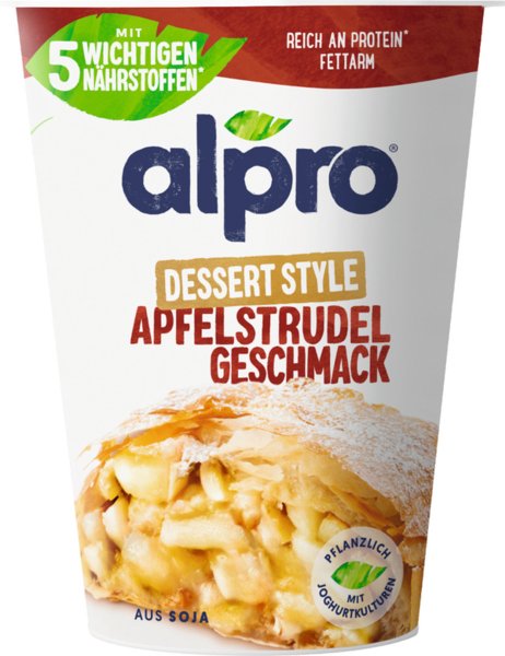 Alpro Joghurtalternative auf Sojabasis Apfelstrudel-Geschmack 400g