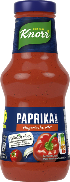 Knorr Paprika Sauce Ungarische Art 250ml Knorr Paprika Sauce Ungarische Art 250ml