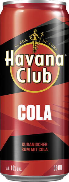 Havana Club und Cola 10% vol. 0,33l