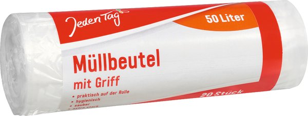 Jeden Tag Müllbeutel mit Griff 20x50L