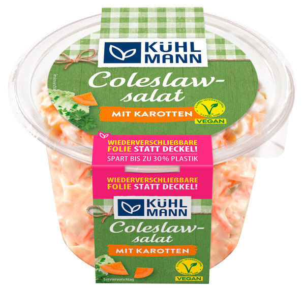 Kühlmann Coleslawsalat vegan mit Karotten 400g