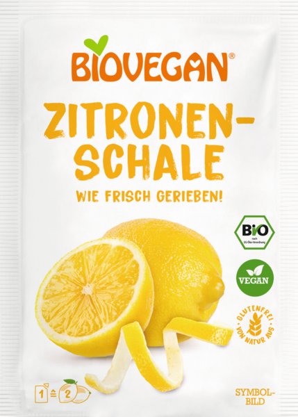Biovegan Zitronenschale Bio 9g